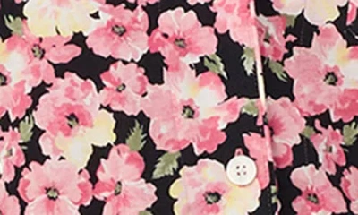 Ralph Lauren Lauren  Cotton Blend Floral Print Pajamas