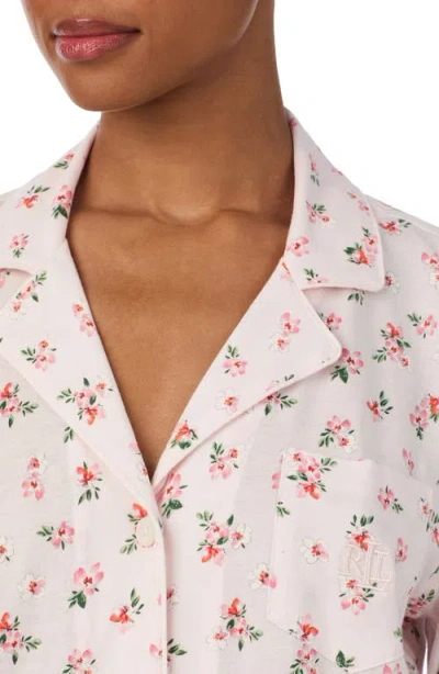 Ralph Lauren Lauren  Cotton Blend Floral Print Pajamas