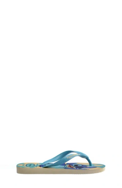Havaianas X Disney Kids' Classics Flip Flop In Blue