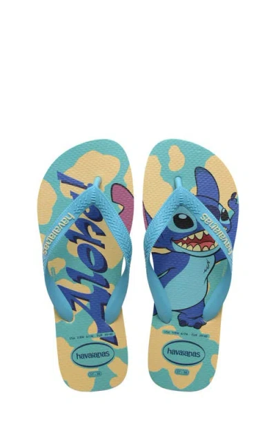 Havaianas X Disney Kids' Classics Flip Flop In Blue