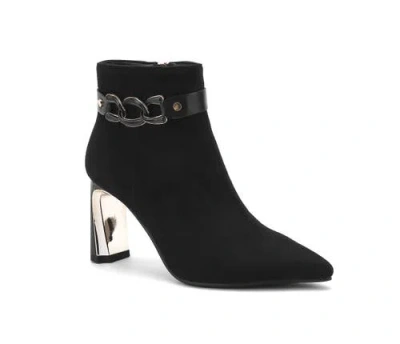 Ninety Union Chain Ornament Metal Heel Bootie