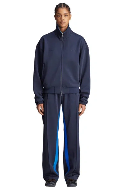 Adidas Originals Adidas X Wales Bonner Navy Blue Activewear Pants With Elasticized Waistband