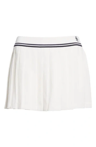 Sporty And Rich Sporty & Rich Abigail Logo Detail Miniskirt