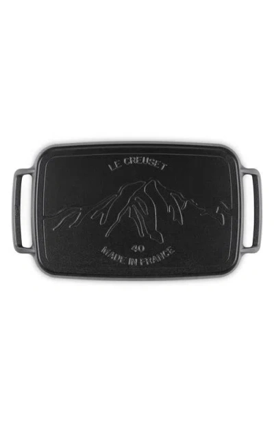 Le Creuset Alpine Outdoor Rectangular Griddle In Black