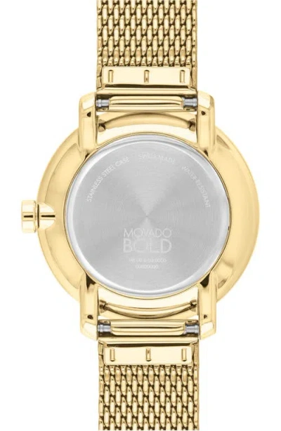 Movado Bold Museum Dot Mesh Strap Watch, 34mm