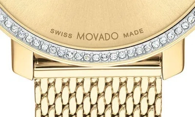 Movado Bold Museum Dot Mesh Strap Watch, 34mm