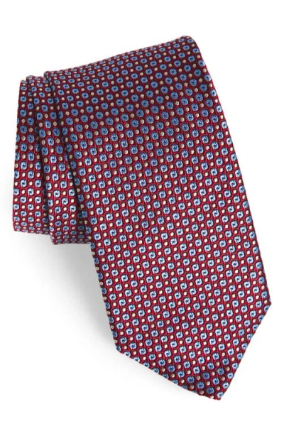 David Donahue Geometric Silk Tie