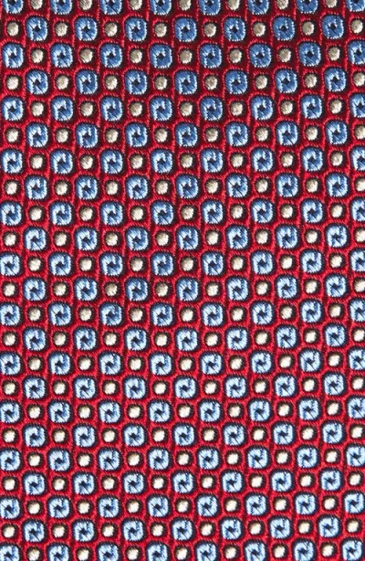 David Donahue Geometric Silk Tie