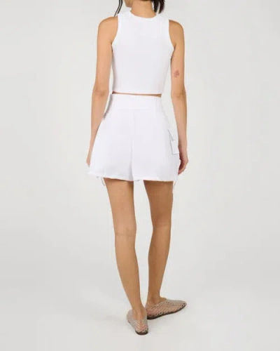 Weworewhat Cargo Balloon Short In White