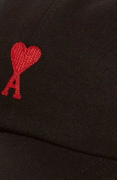 Ami Alexandre Mattiussi Ami Paris Ami De Coeur Embroidered Adjustable Baseball Cap