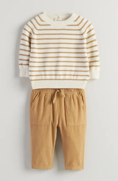 Nordstrom Sweater & Corduroy Pants Set In Brown