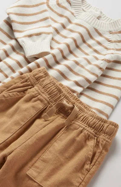 Nordstrom Sweater & Corduroy Pants Set In Brown