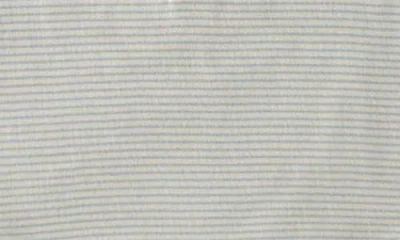 Pehr Sailor Stripe Raglan Sleeve Organic Cotton Bodysuit In Gray
