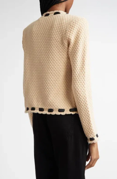 L Agence L'agence Astor Contrast Trim Cardigan