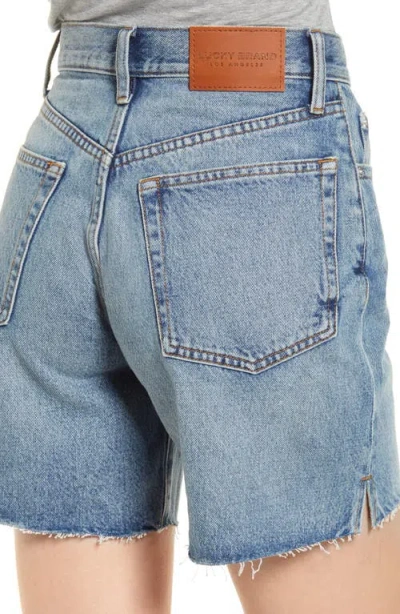 Lucky Brand Traveler Cutoff Denim Shorts In Blue