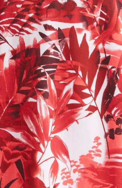 Tommy Bahama Sport Electric Blooms Camp Shirt In Red