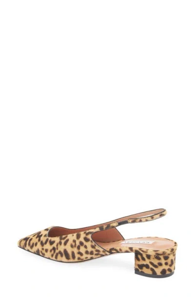 Aquazzura Ginza 35 Leopard-print Calf Hair Slingback Pumps In Multi