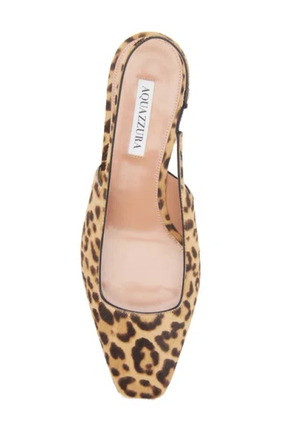 Aquazzura Ginza 35 Leopard-print Calf Hair Slingback Pumps In Multi