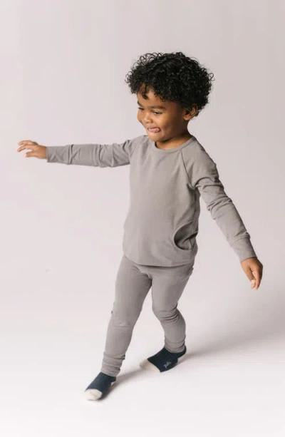 Pehr Essentials Organic Cotton Leggings In Gray