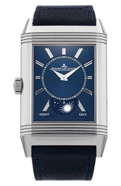Watchfinder & Co. Jaeger-lecoultre  2023 Reverso Tribute Duoface Leather Strap Watch, 49.4mm