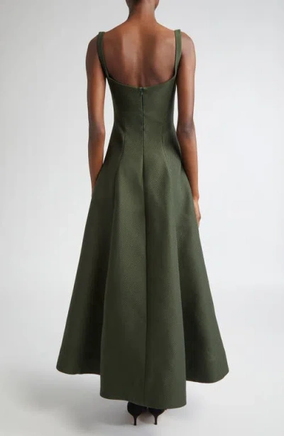 Lela Rose Fit & Flare Midi Dress