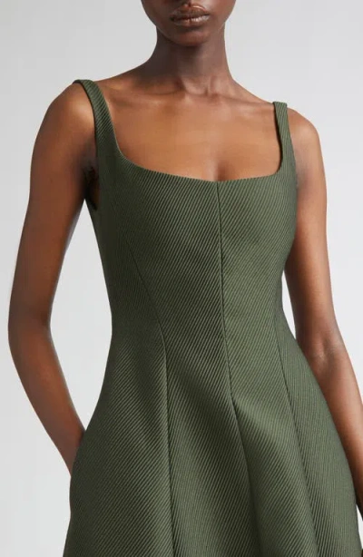 Lela Rose Fit & Flare Midi Dress