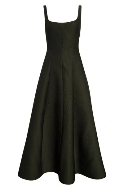 Lela Rose Fit & Flare Midi Dress