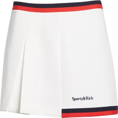 Sporty And Rich Sporty & Rich Mila Logo Detail Miniskirt
