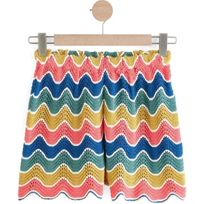 Next Stripe Crochet Cotton Shorts