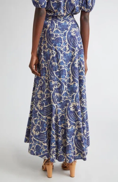 Ulla Johnson Sabina Cascasde Ruffle Cotton Blend Skirt