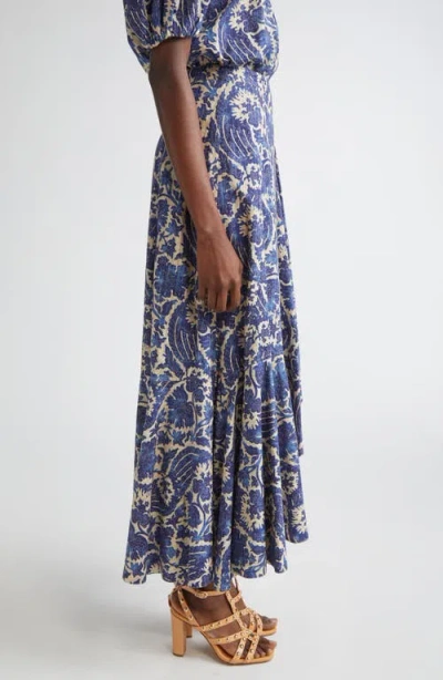 Ulla Johnson Sabina Cascasde Ruffle Cotton Blend Skirt