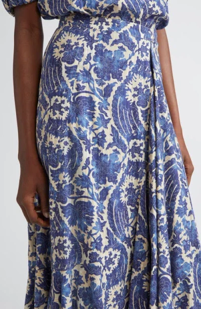 Ulla Johnson Sabina Cascasde Ruffle Cotton Blend Skirt