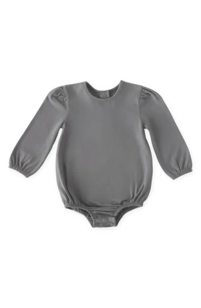 Pehr Essentials Puff Sleeve Bodysuit In Gray
