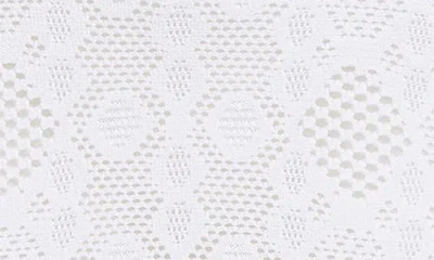 Alaïa Openwork Python Lace Dress In White