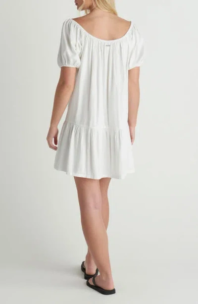 Hurley New Heights Cotton Blend Minidress In White
