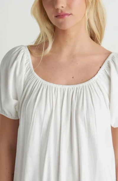 Hurley New Heights Cotton Blend Minidress In White