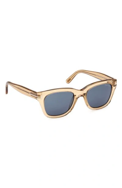 Tom Ford Snowdon 52mm Square Sunglasses