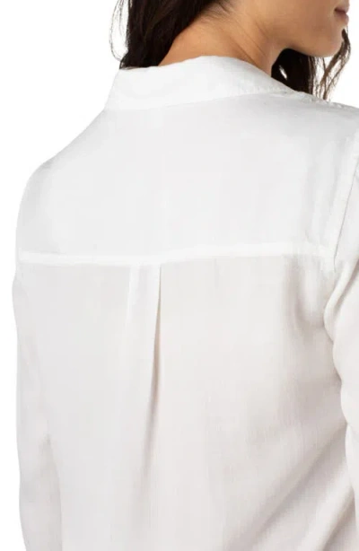 Liverpool Los Angeles Lyocell Button-up Shirt In White