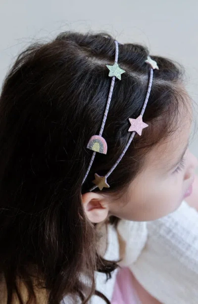 Mimi & Lula Kids' Alice Rainbow Star Double Headband