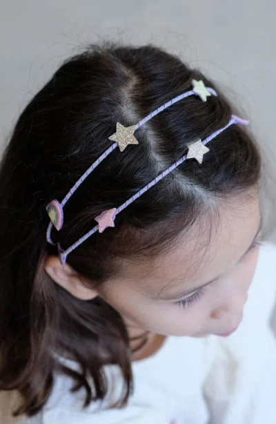 Mimi & Lula Kids' Alice Rainbow Star Double Headband