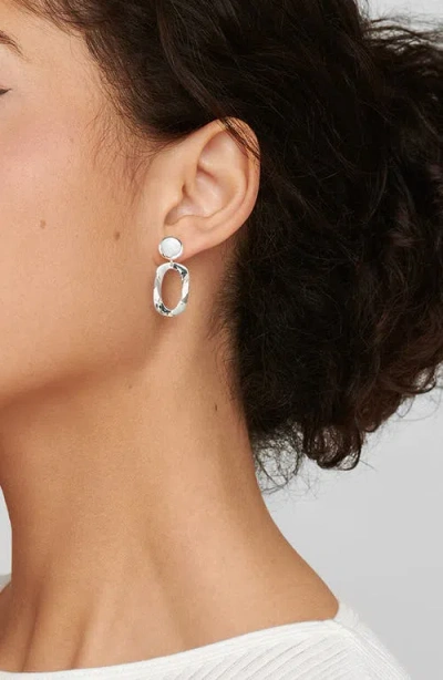 Ippolita Polished Rock Candy Small Dot & Frame Sterling Silver Drop Earrings