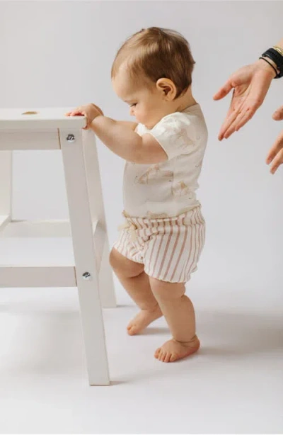 Pehr Stripes Away Organic Cotton Bloomers In Neutral