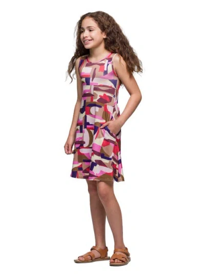 24sevenkid Patchwork Print Sleeveless Pockets Dress