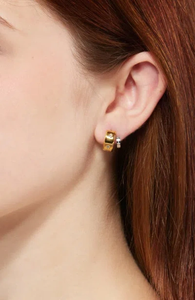 Kate Spade New York Set In Stone Double Huggie Earrings