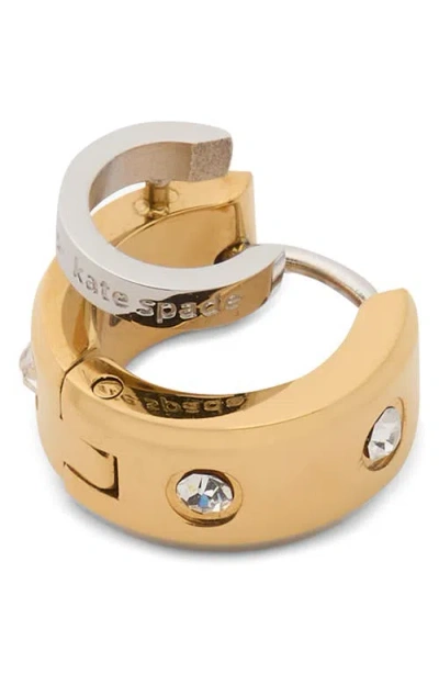 Kate Spade New York Set In Stone Double Huggie Earrings