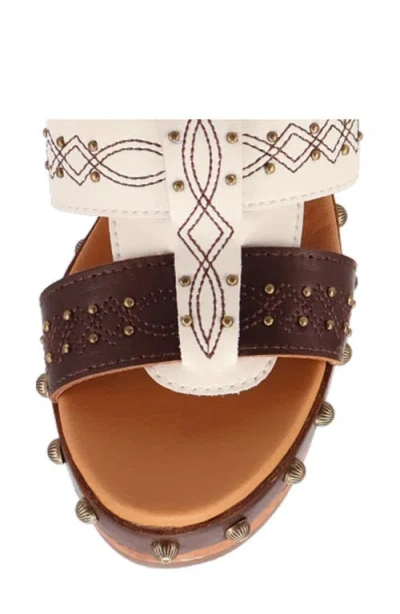Dingo Chateau Platform Wedge Sandal In Brown