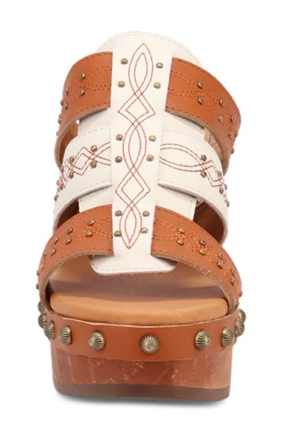 Dingo Chateau Platform Wedge Sandal In Multi