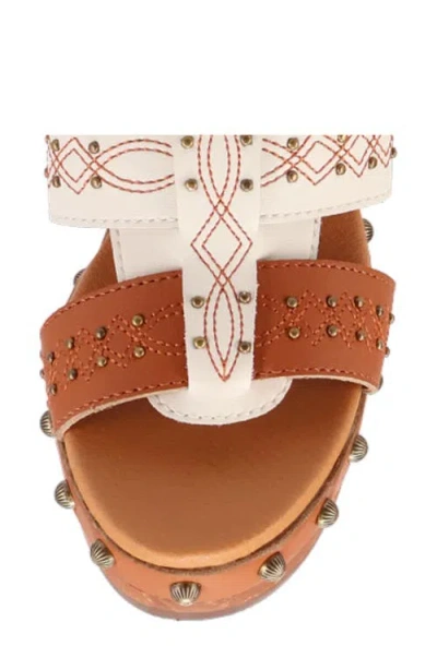 Dingo Chateau Platform Wedge Sandal In Multi