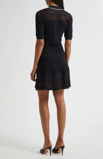 L Agence Dakoa Collared Flare Mini Dress