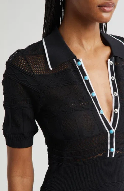 L Agence Dakoa Collared Flare Mini Dress
